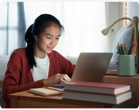 Study app and digital learning setup for students